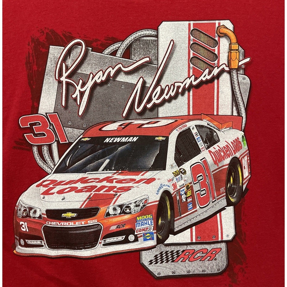 Ryan Newman NASCAR‎ Racing Shirt Chase Authentics Mens XL Red Double Hit